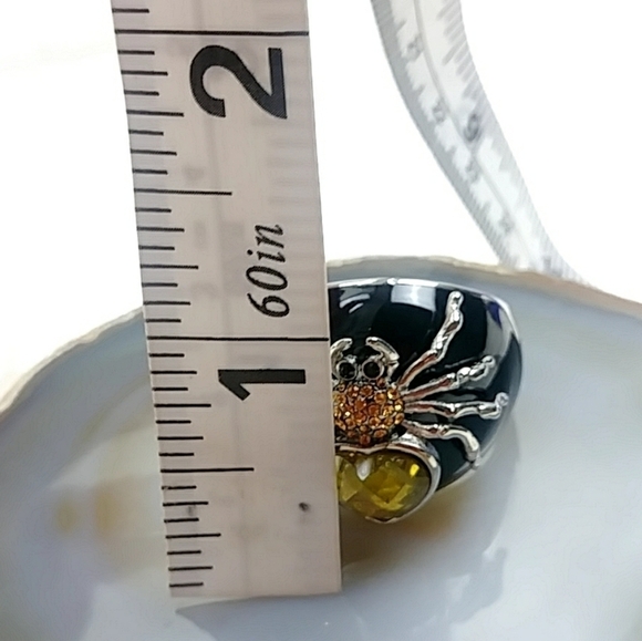 Women's Gothic Witchy Spider Ring Hypoallergenic Stainless Steel - Picture 10 of 13